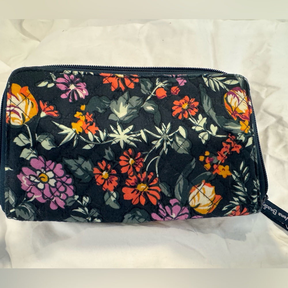 Vera Bradley Floral Zip-Around Wallet